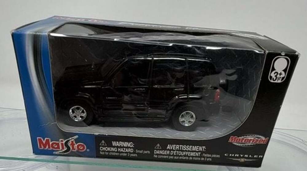 Maisto Jeep Liberty Black Motorized Diecast Toy Car